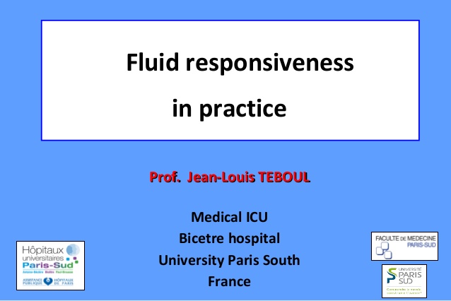 Fluid responsiveness in pratice