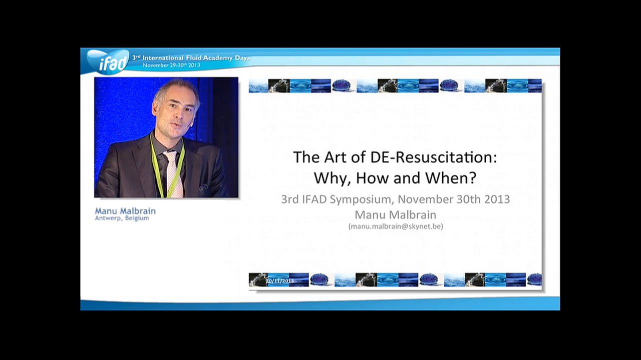 Manu Malbrain - The Art of De-resuscitation