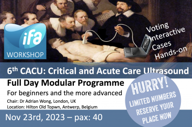 6th CACU (Critical and Acute Care Ultrasound) Course during IFAD